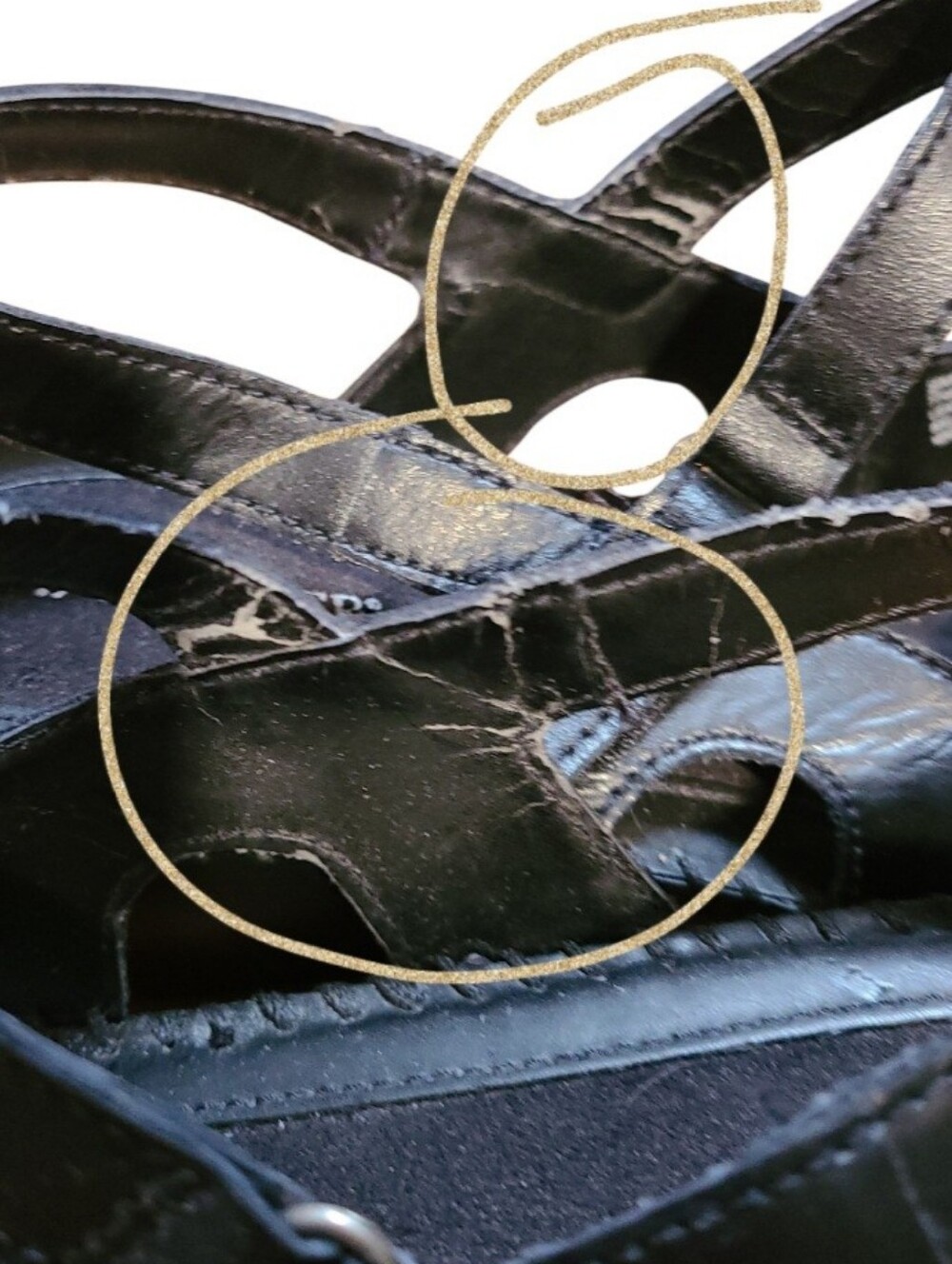 Isotoner Black Strappy Sandals - Picture 7 of 7
